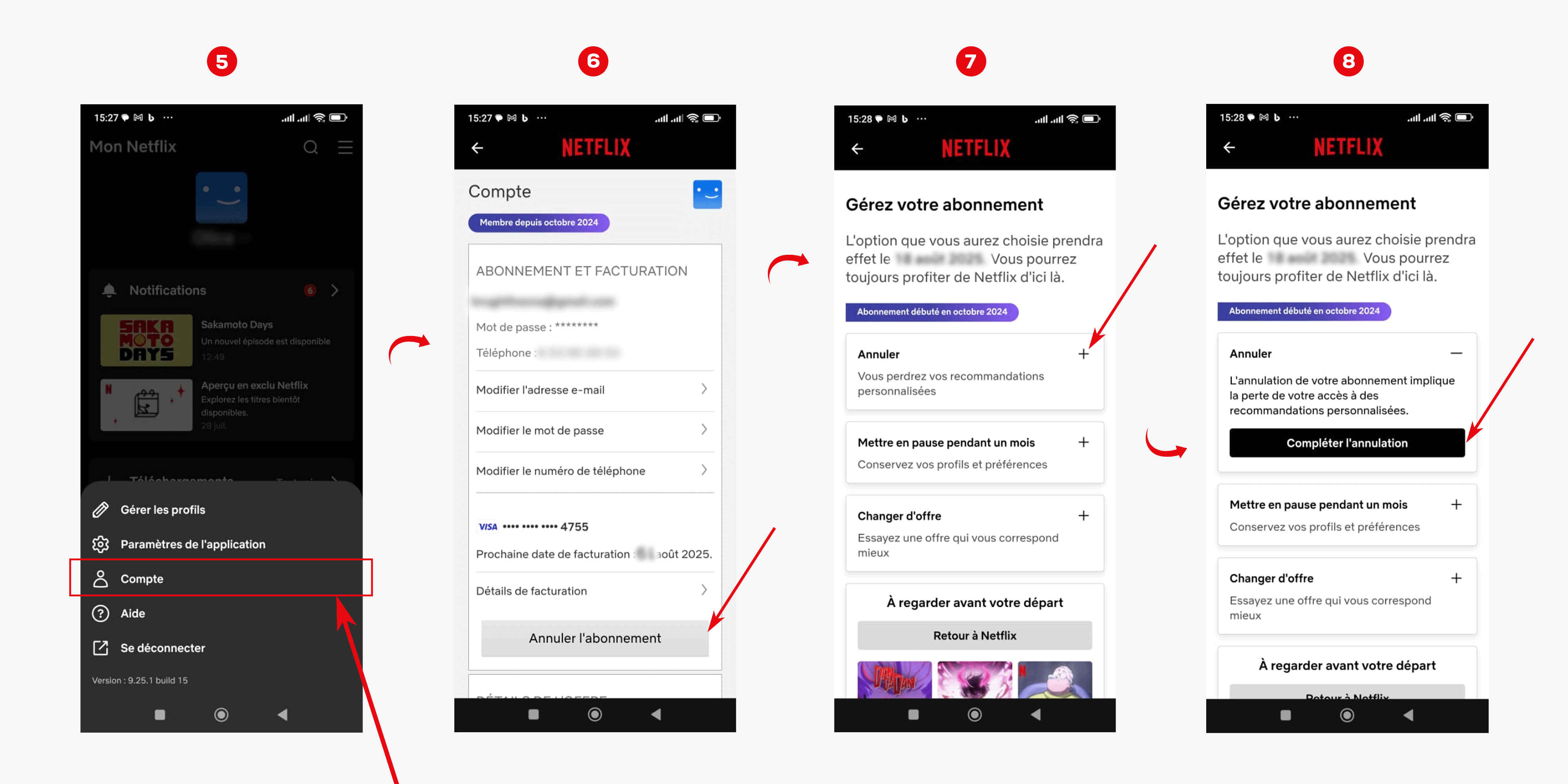 bloquer paiement netflix